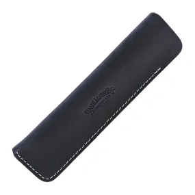 Galen Leather Single Pen Case in Navy Blue