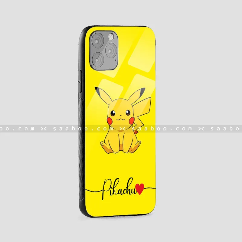 Glossy Protective Case With Pikachu Name