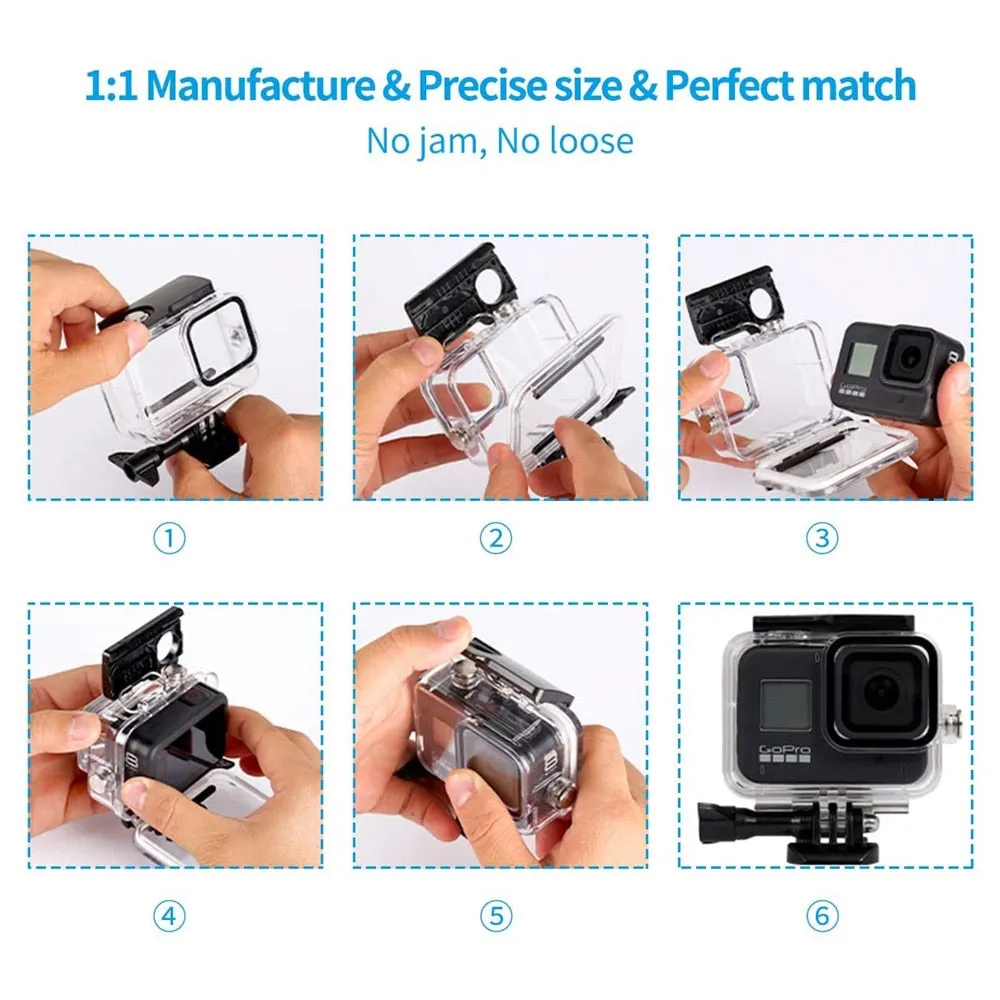 GoPro Hero 11 10 9 Black Case Waterproof 60M Housing Diving Protective For Go Pro 9 10 GoPro9 Underwater Dive Cover Accessories