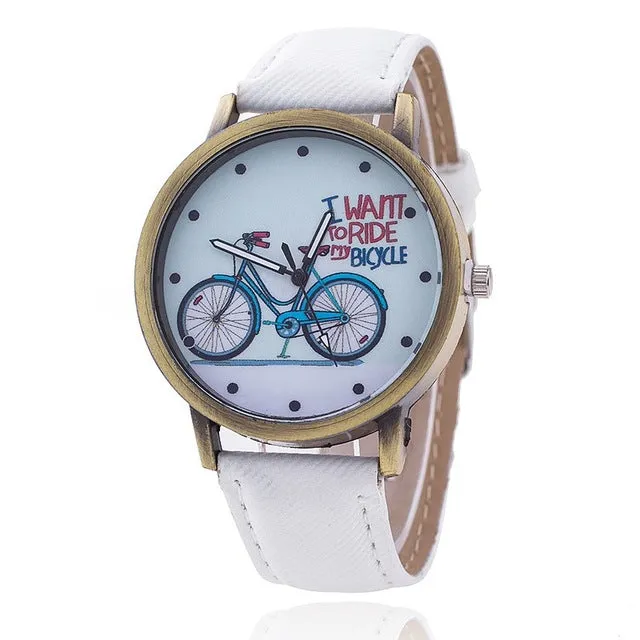 Hot Vintage Jeans Strap Watch For Women Leather Bike Watch Fashion Casual Ladies Wrist Watch Relogio Feminino Drop Shipping 889