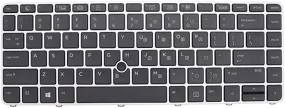 HP EliteBook 840 848 745 G3 840 G4 with backlit Laptop Keyboard