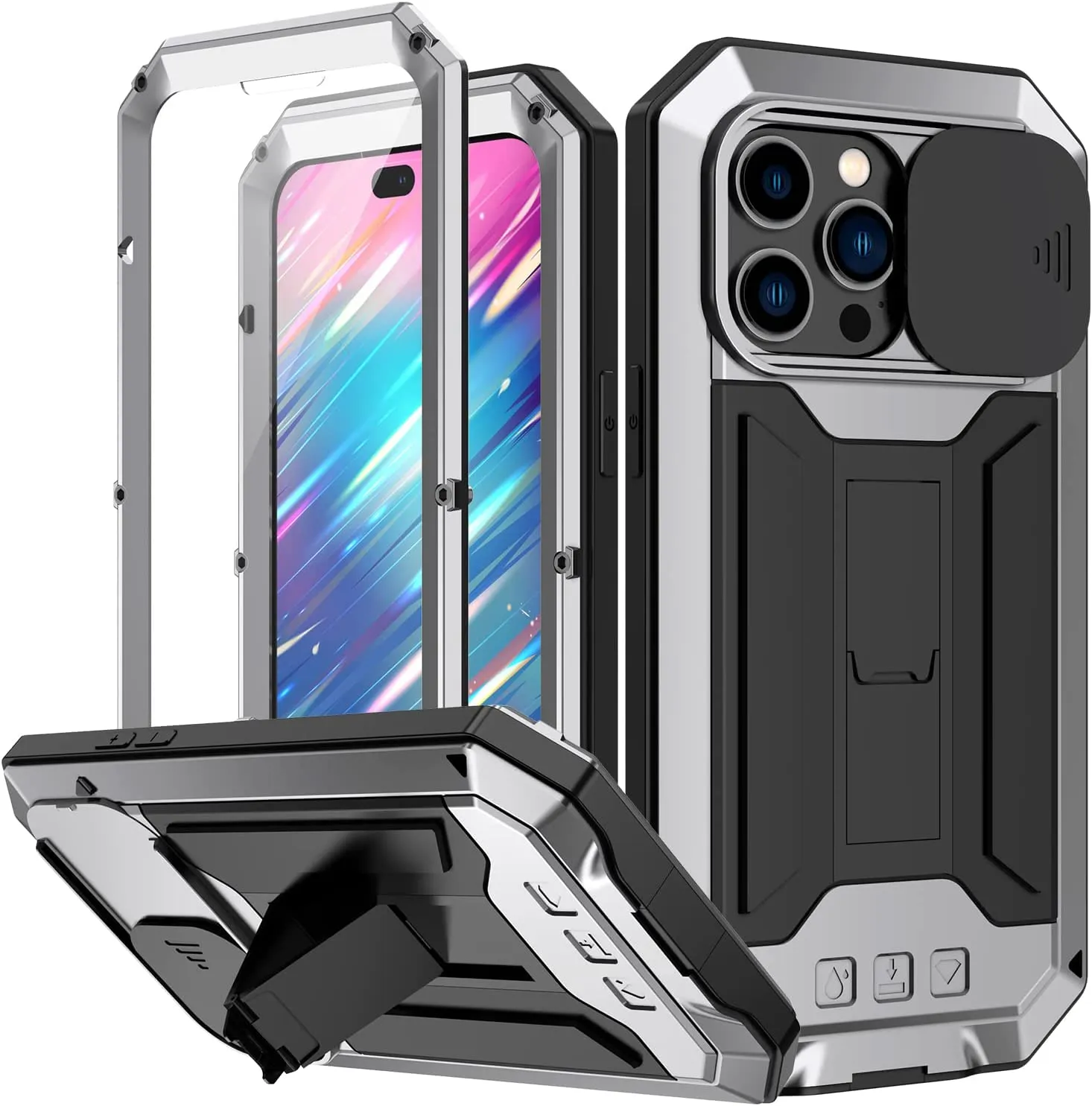 iPhone 15 Plus Metal Rugged Case