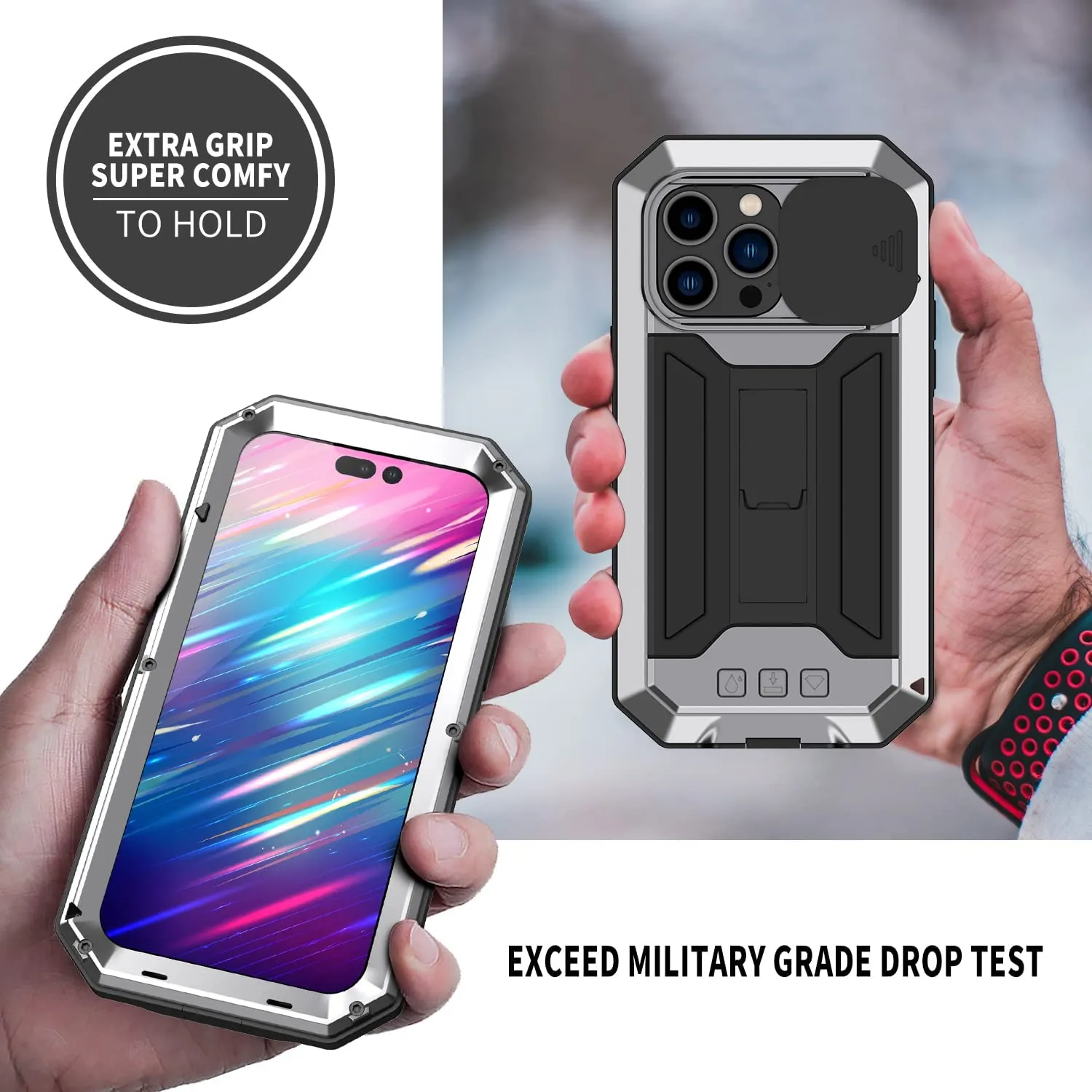 iPhone 15 Plus Metal Rugged Case