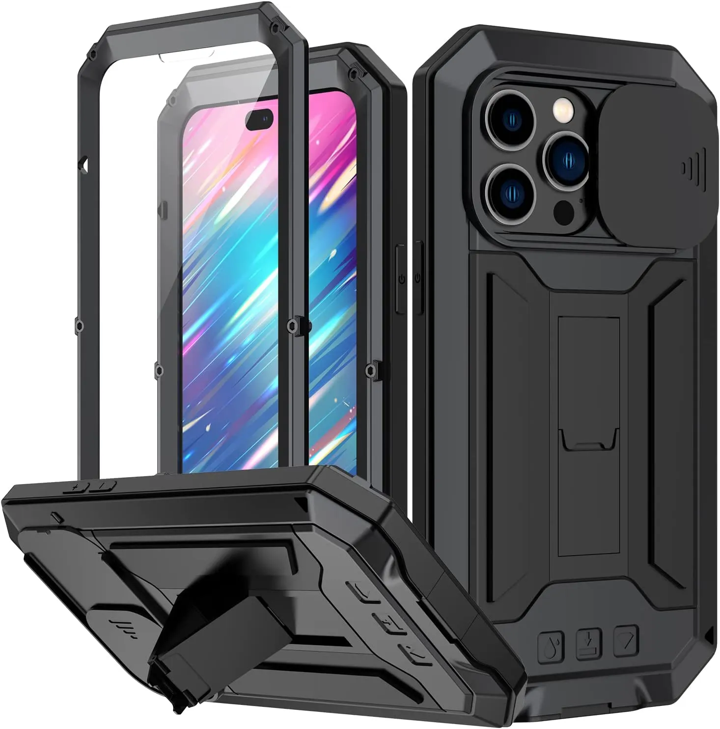 iPhone 15 Plus Metal Rugged Case