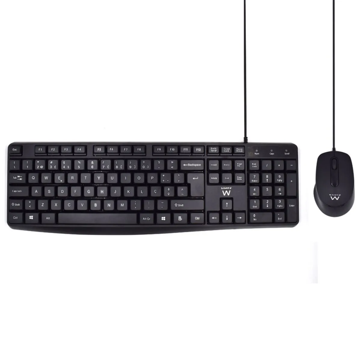 Keyboard Ewent Black QWERTY