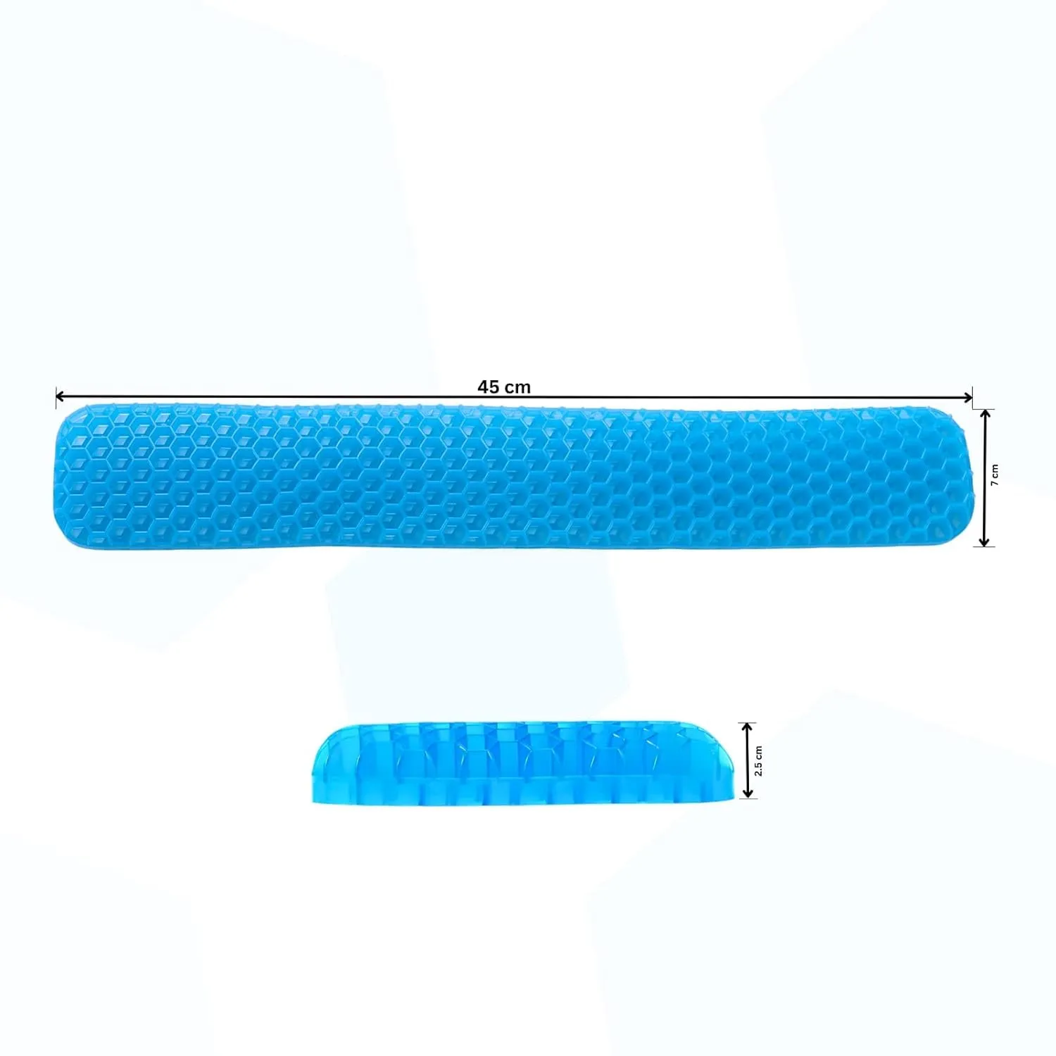 Kuber Industries Keyboard Wrist Pad | Mouse Wrist Pad | Non-Slip Bottom Wrist Pad | Relieve Wrist Pain and Fatigue | Ideal for Typing and Gaming | T-D002 | Pack of 5 | Blue