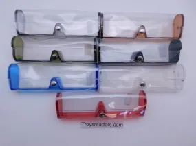 Large Clear Plastic Case in Seven Colors