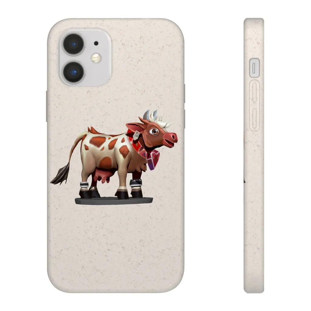 Light Brown Cow Biodegradable Case