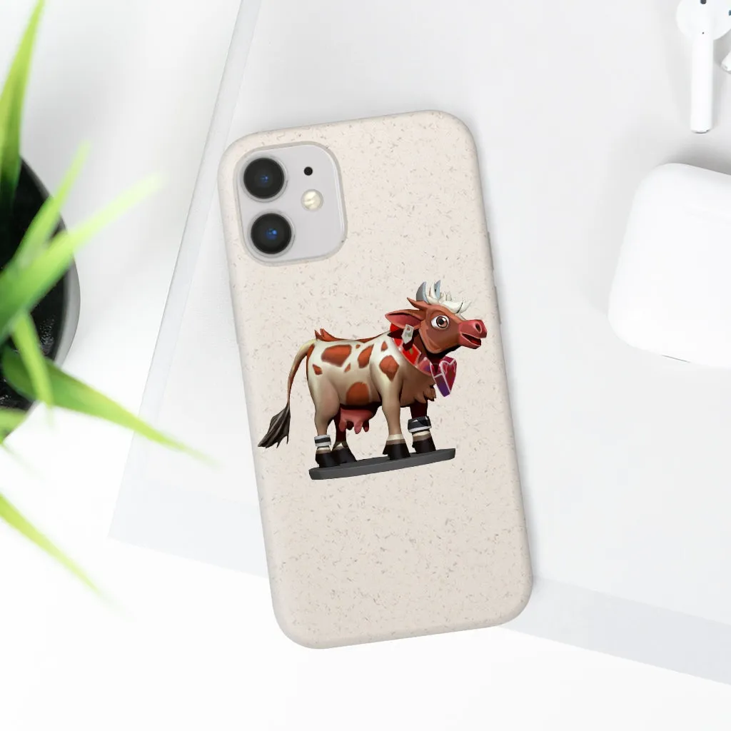 Light Brown Cow Biodegradable Case