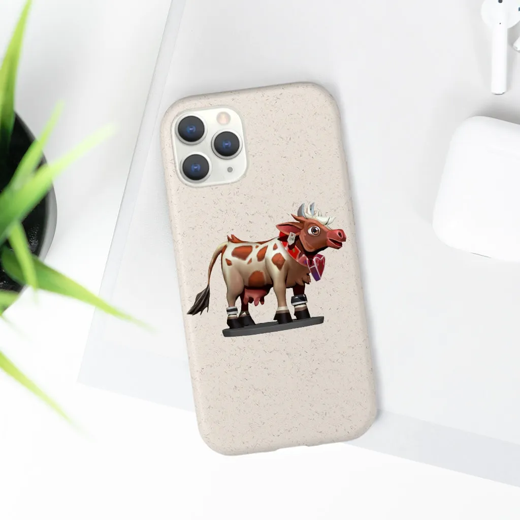 Light Brown Cow Biodegradable Case