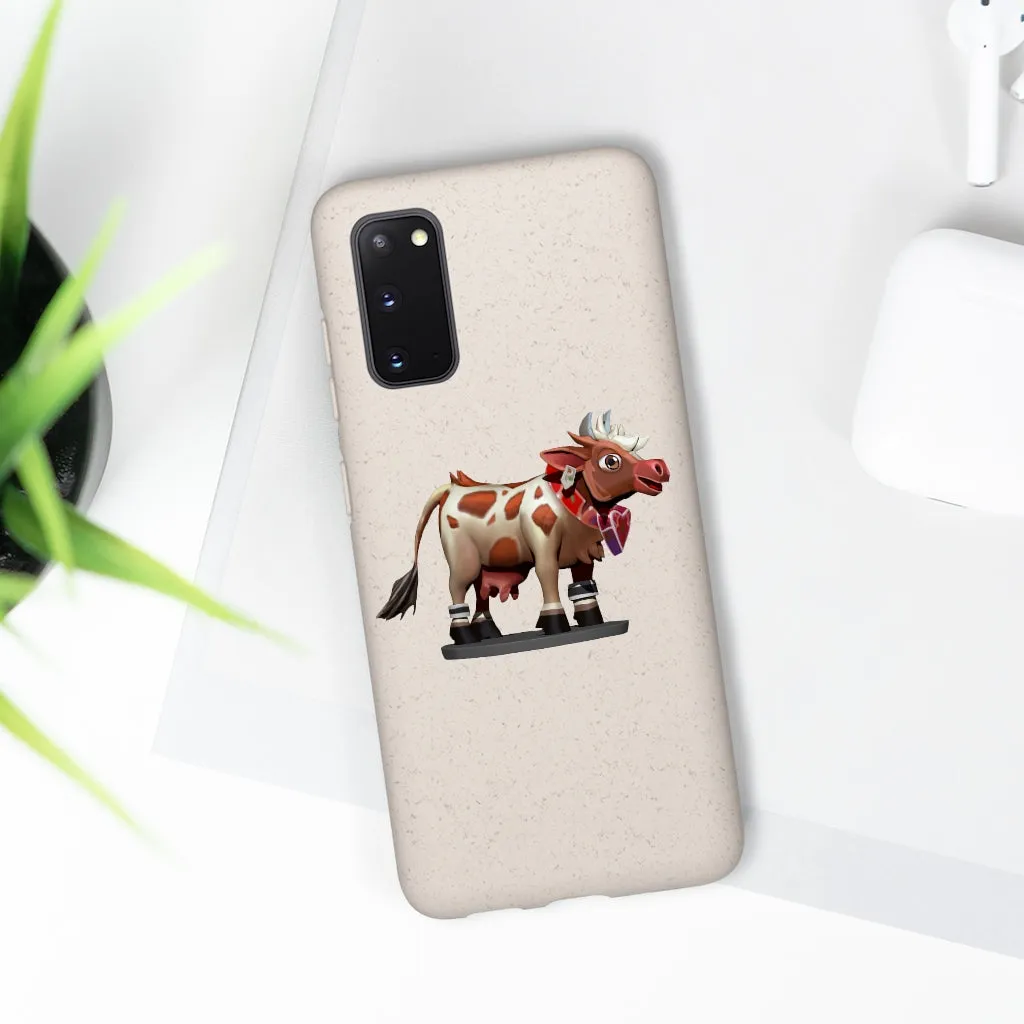 Light Brown Cow Biodegradable Case