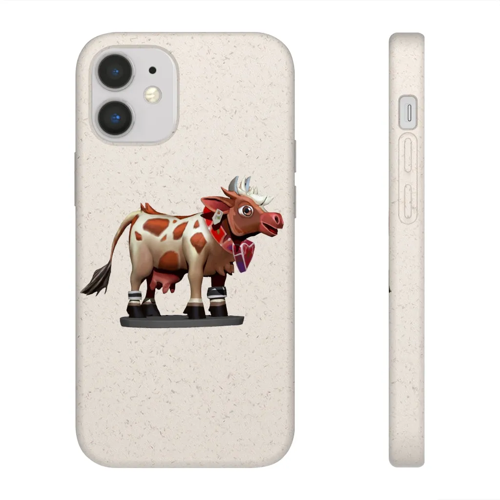 Light Brown Cow Biodegradable Case