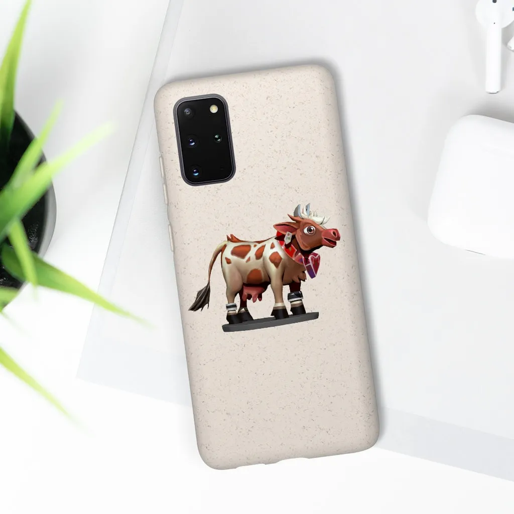 Light Brown Cow Biodegradable Case