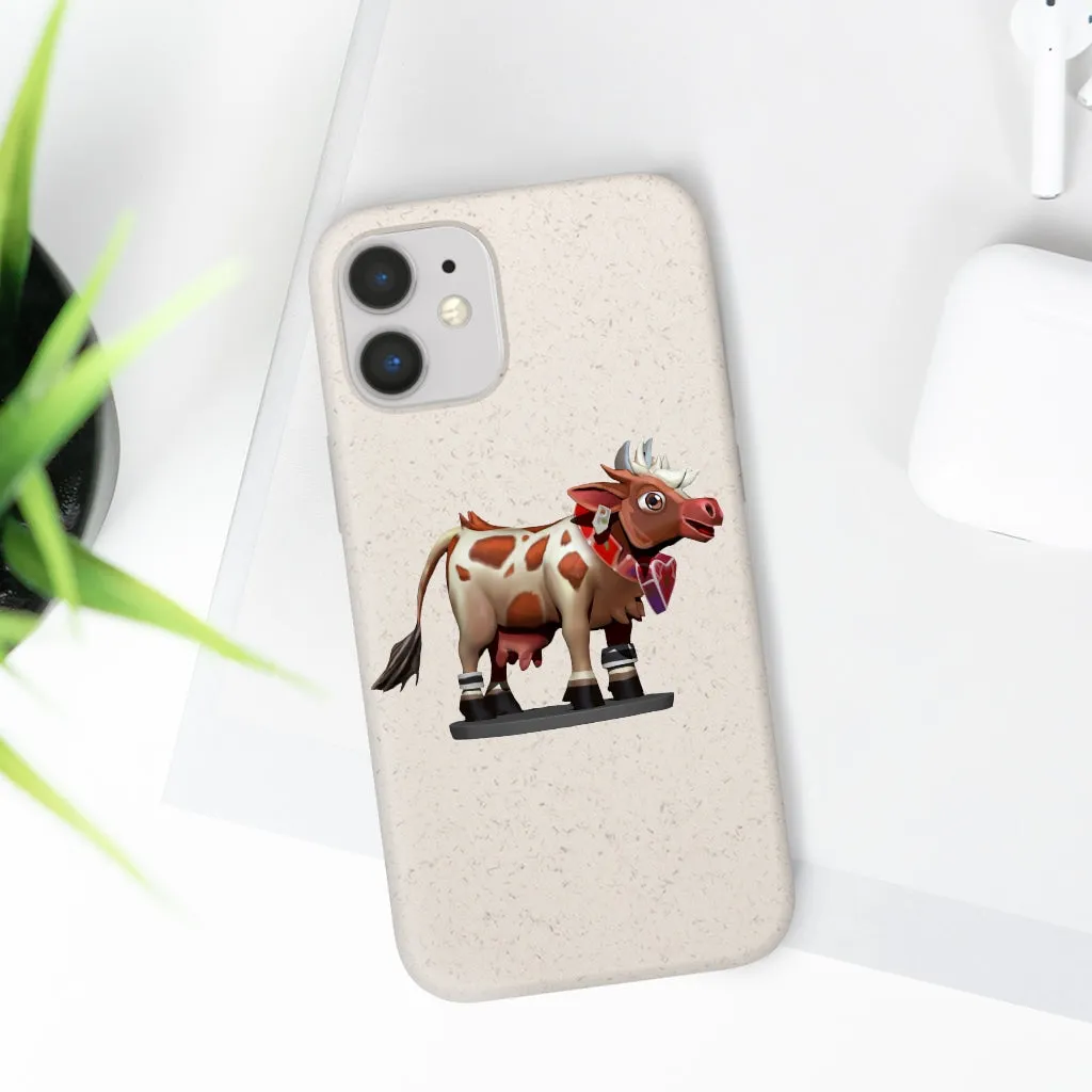 Light Brown Cow Biodegradable Case