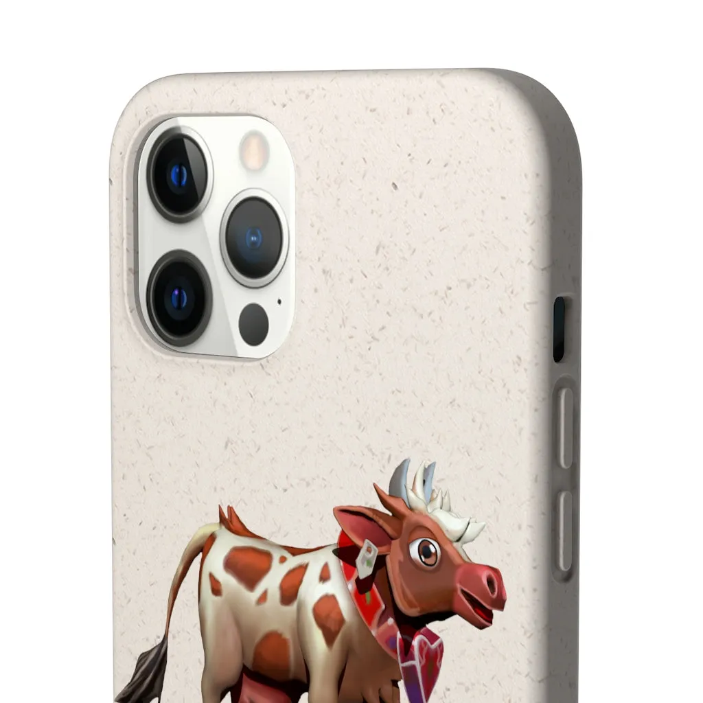 Light Brown Cow Biodegradable Case