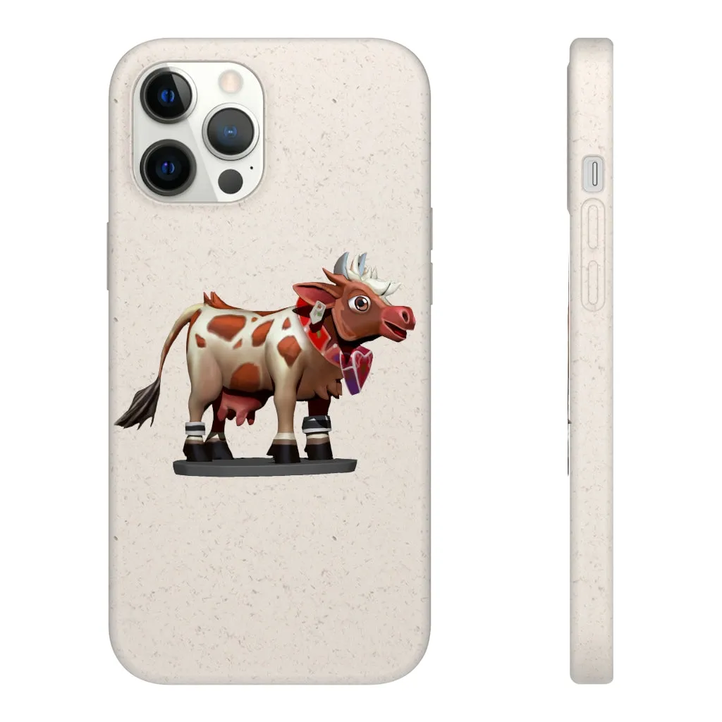 Light Brown Cow Biodegradable Case