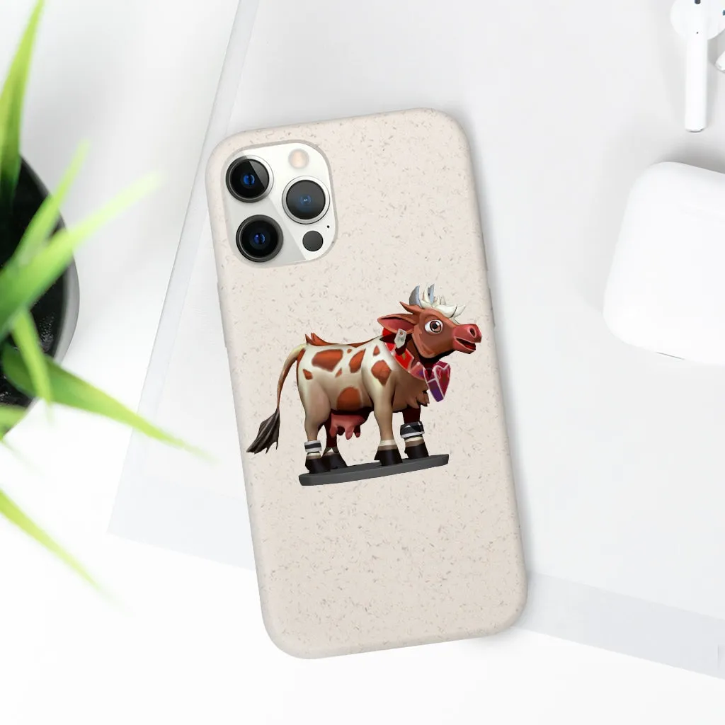 Light Brown Cow Biodegradable Case