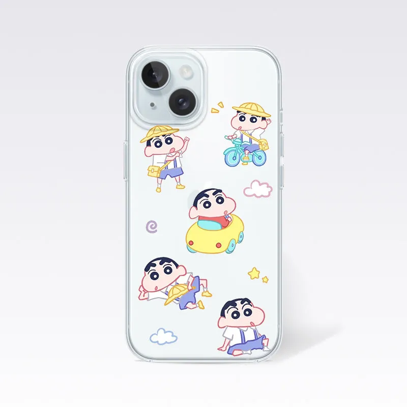 Lovely Shinchan Clear Silicon Cover