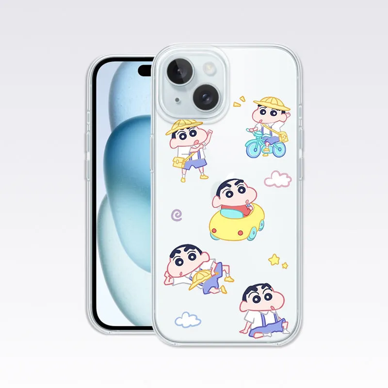 Lovely Shinchan Clear Silicon Cover