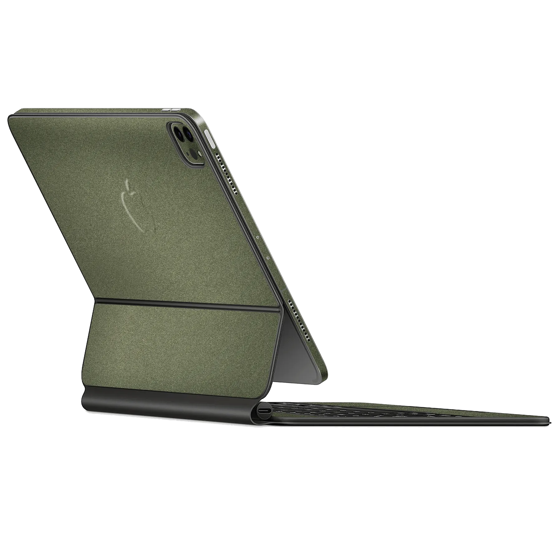 Magic Keyboard for iPad Pro 12.9" (Gen 3-4) MILITARY GREEN MATT Metallic Skin