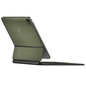 Magic Keyboard for iPad Pro 12.9" (Gen 3-4) MILITARY GREEN MATT Metallic Skin