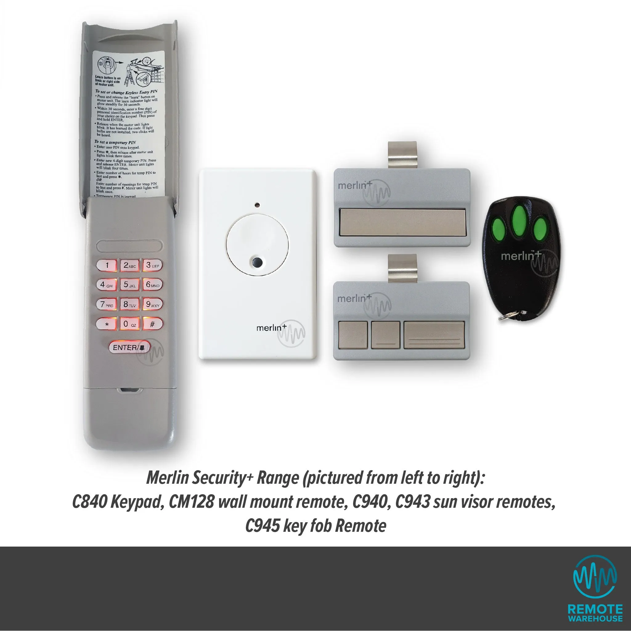 Merlin   C840 Wireless Keypad