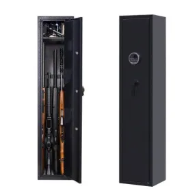 Metal Gun Security Cabinet Fingerprint/Keypad Long Gun Safe Cabinet