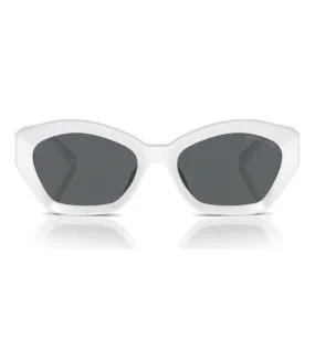 Micheal Kors Women's Light Grey Geometric Sunglasses