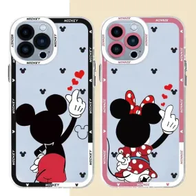 Mickey Minnie Clear Phone Case (For iPhones)