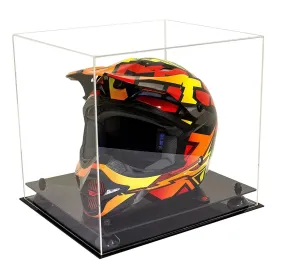 Motorcycle Nascar or Motocross Racing Helmet Display Case - Clear (A024/V61)