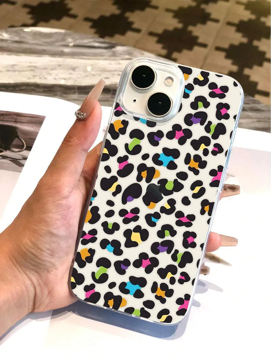 Multilpe Leopard Clear Silicon Case