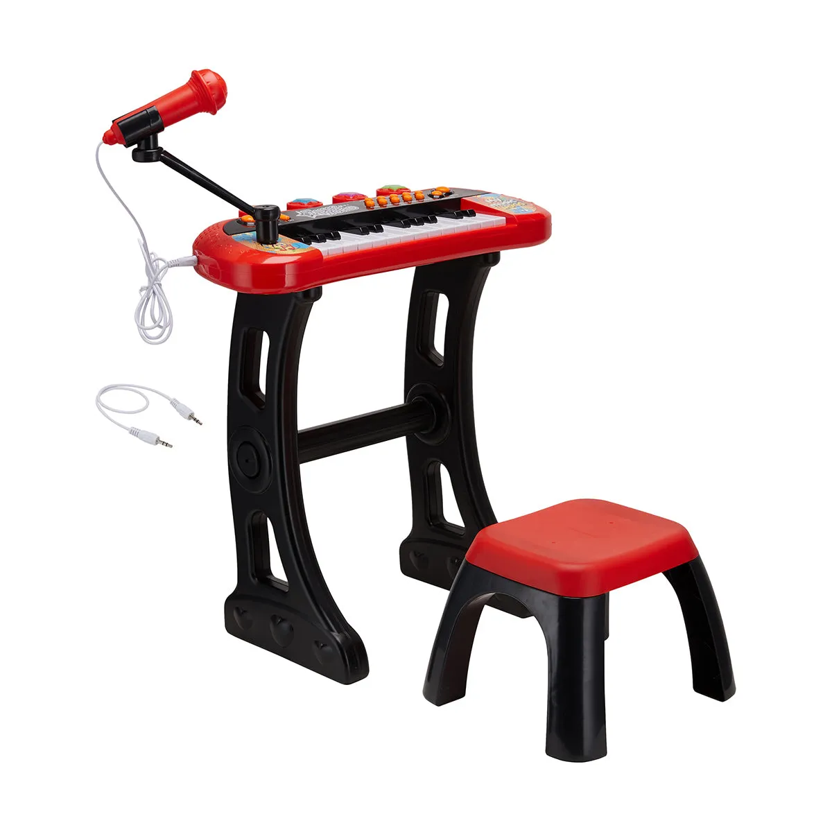 Musical Keyboard with Stool/Red/Ages 3  Years