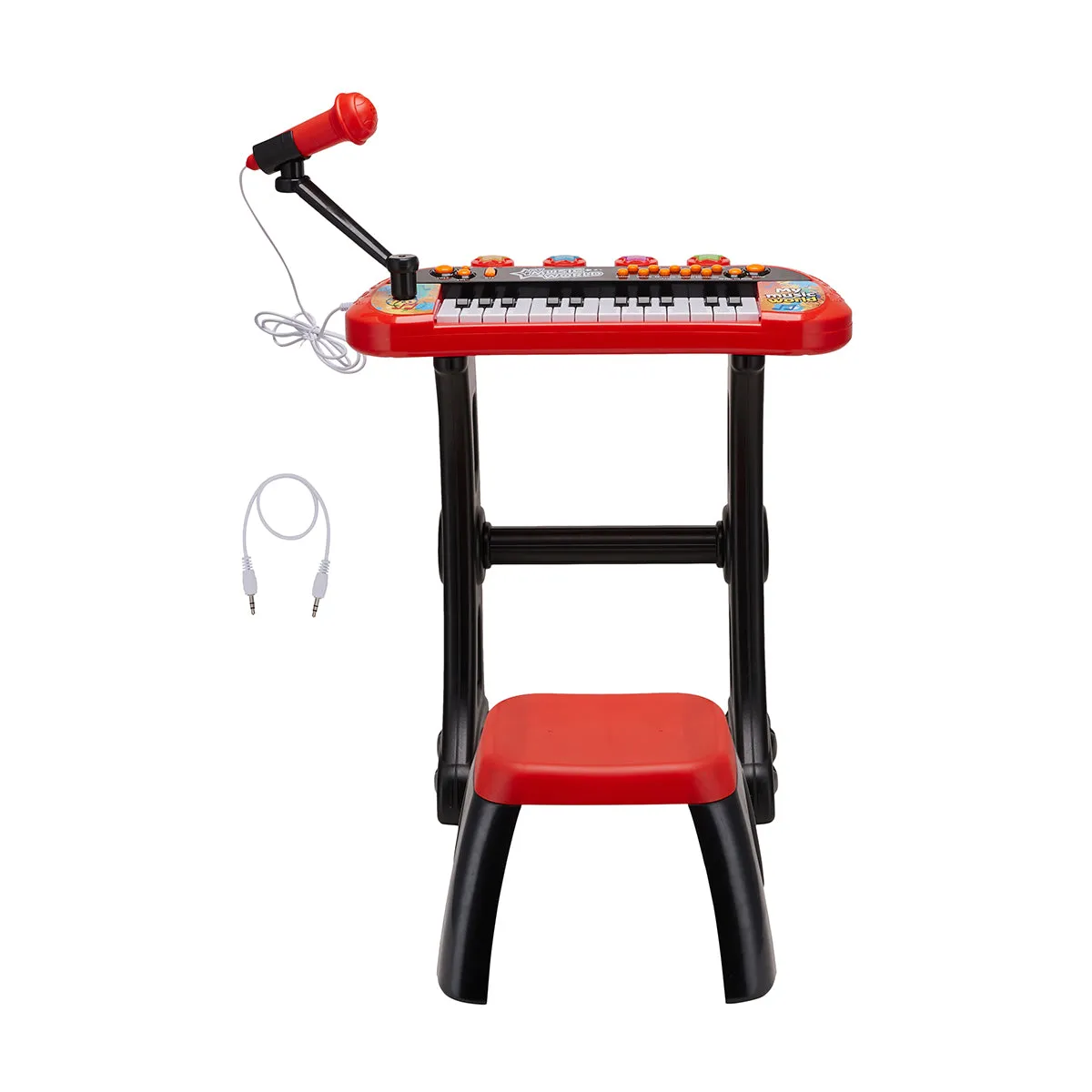 Musical Keyboard with Stool/Red/Ages 3  Years