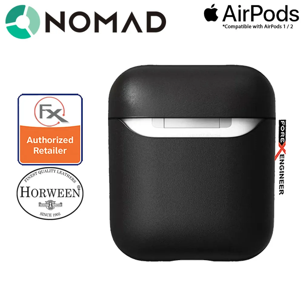 Nomad Rugged Case for AirPods and AirPods with Wireless Charging Case ( Airpods 1 & 2 Compatible ) - Black color