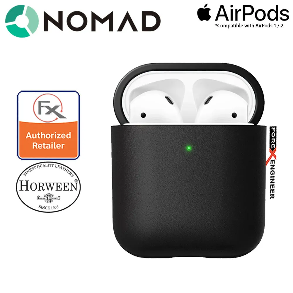 Nomad Rugged Case for AirPods and AirPods with Wireless Charging Case ( Airpods 1 & 2 Compatible ) - Black color