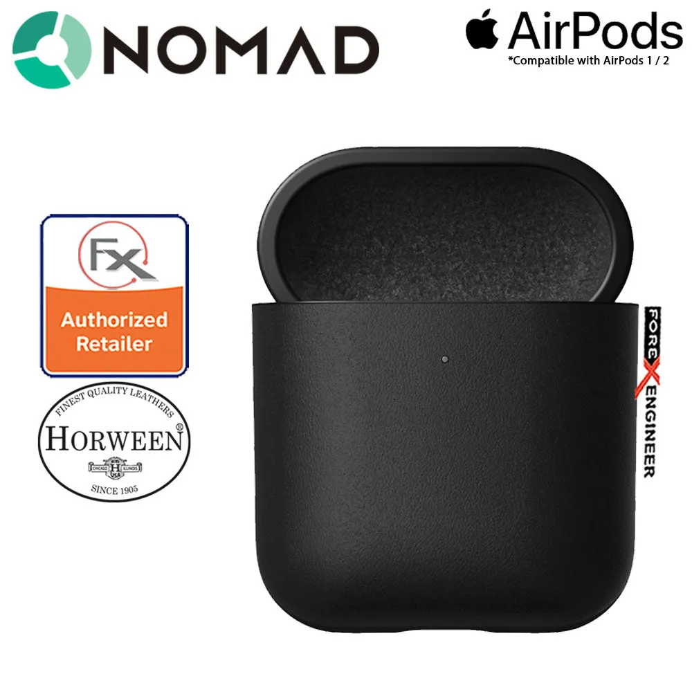 Nomad Rugged Case for AirPods and AirPods with Wireless Charging Case ( Airpods 1 & 2 Compatible ) - Black color