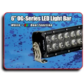 OG-Series LED Light Bar   RGB Backlighting - 6" Blacked Out