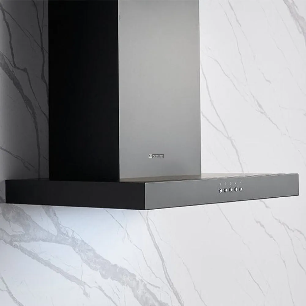 Omega ORC60MB 60cm Matte Black Canopy Rangehood - Special Order