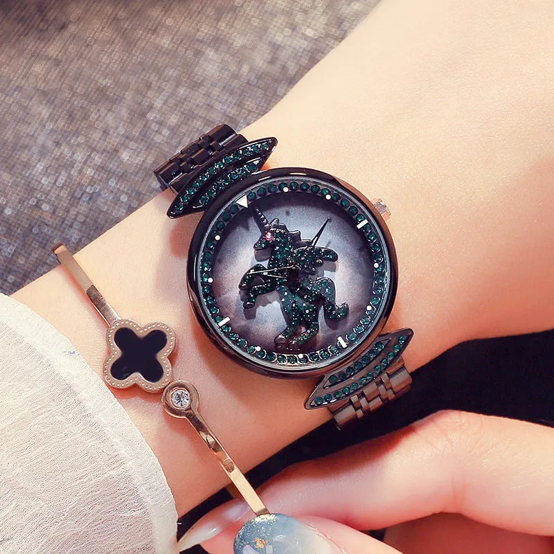 Personality Unicorn Pattern Women's Watch