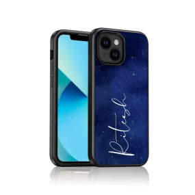 Personalized Mobile Cover iPhone 14 Case With Calligraphy Name - Stars