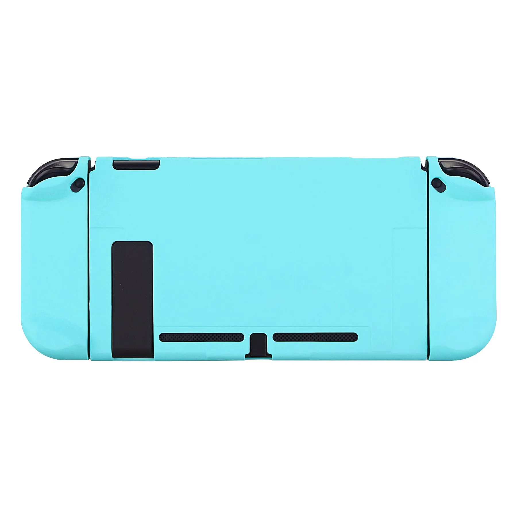 PlayVital Heaven Blue Back Cover for Nintendo Switch Console, NS Joycon Handheld Controller Separable Protector Hard Shell, Customized Dockable Protective Case for Nintendo Switch - NTP313