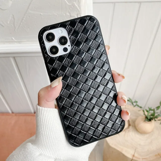 PU Leather Crocodile Pattern Texture Case For iPhone