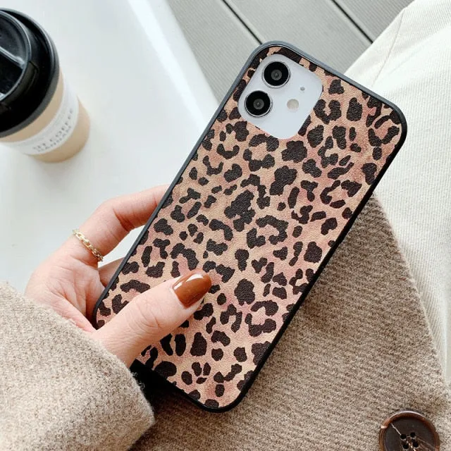 PU Leather Crocodile Pattern Texture Case For iPhone