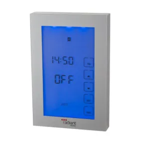 Radiant Premium Range Glass Front Digital Timer Silver