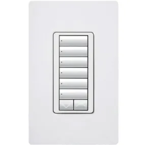 RadioRA 2 6-Button with Raise/Lower Keypad, White