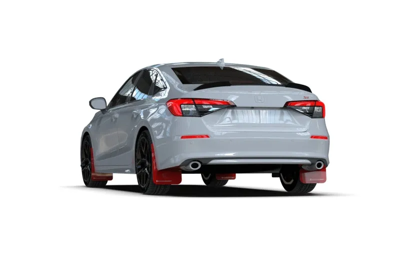 Rally Armor 2022  Honda Civic (Incl. Si/Sport/Touring) UR Black Mud Flap w/ Red Logo