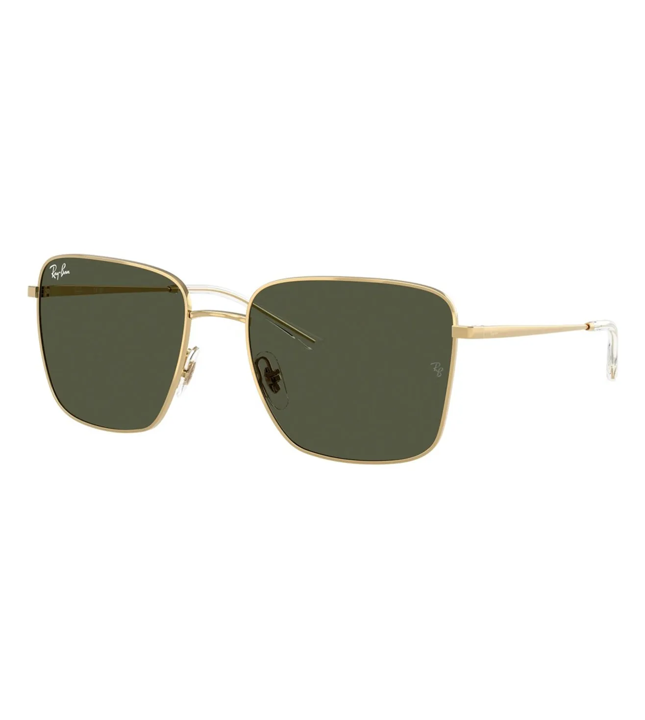 Ray Ban Unisex Green Square Sunglasses