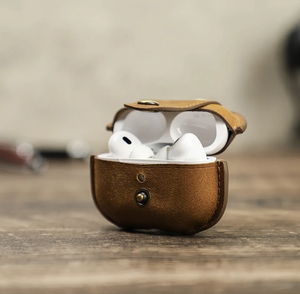 Retro Leather Caser For AirPods Pro 2