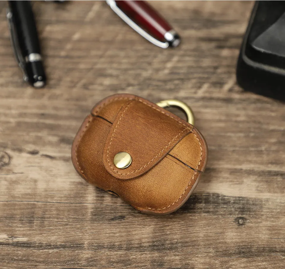 Retro Leather Caser For AirPods Pro 2