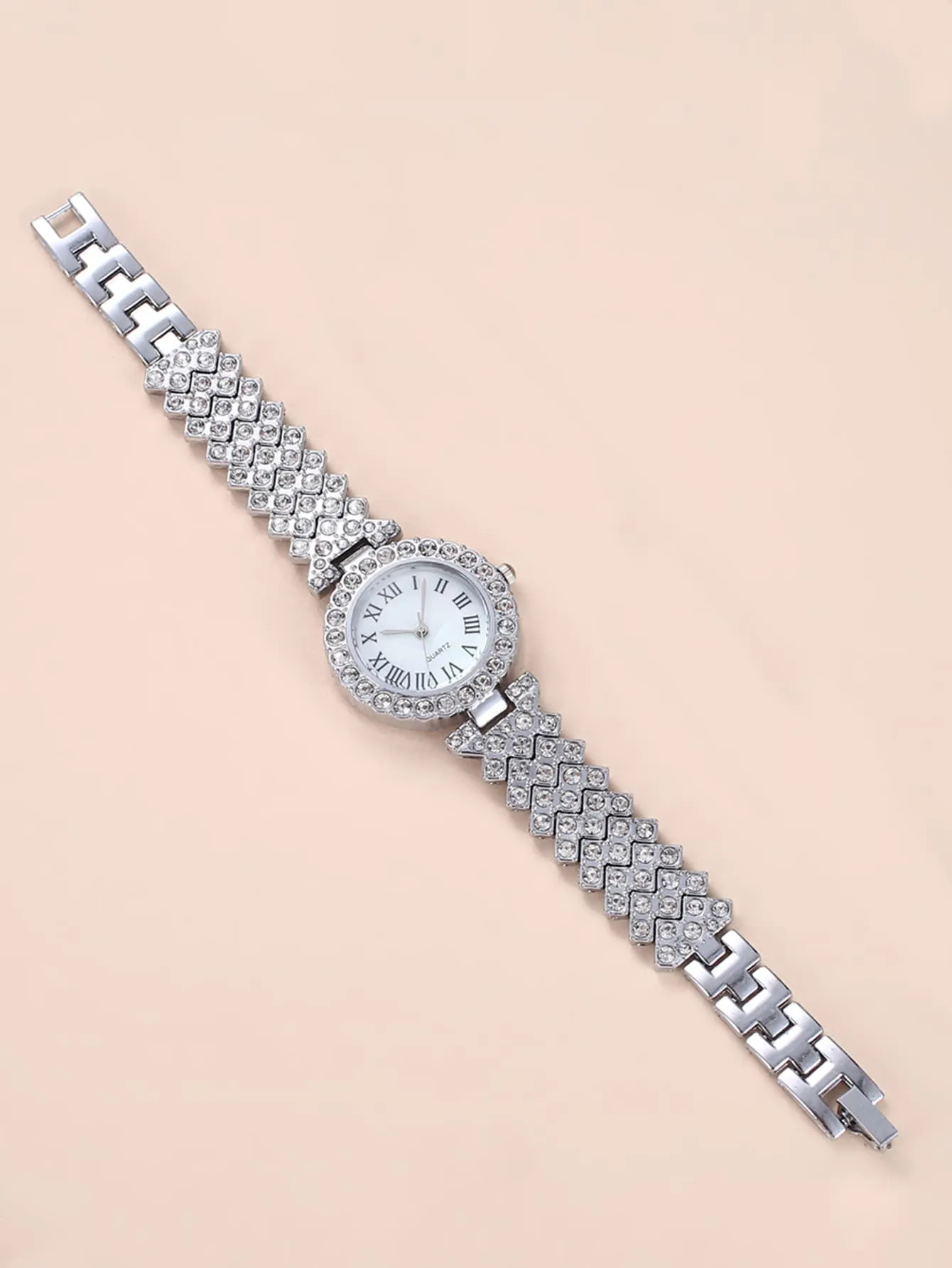 Rhinestone Decor Quartz Watch